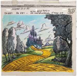 Mb animation cell yellow brick road