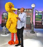 Kareem Abdul-Jabbar with Big Bird