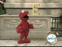 Elmo dances salsa with the letter E Episode 3917