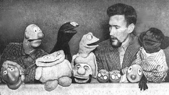 Jim Henson and the cast.