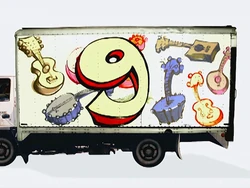 9 on a truck (First: Episode 4023)
