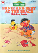 Ernie and Bert at the Beach Sticker Book Western Publishing 1978