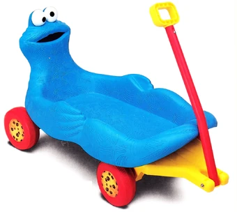 cookie monster plastic toy