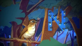 Fireflies form the letter N (First: Episode 4201)