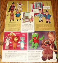 Montgomery Ward catalog featuring the Muppet puppets.