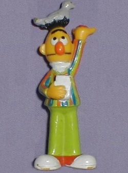 Bert feeding pigeons