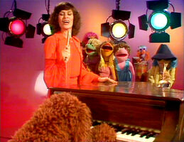 Episode 121: TwiggyTwiggy's opening number, "In My Life," was replaced in the German Die Muppet Show version with singer Mary Roos singing "Lean On Me."