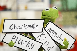Kermit unpacks his adjectives