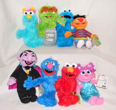 sesame street small stuffed animals