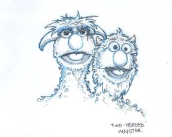 Twoheadedmfun4all.jpg (89 KB) Character sketch for Fun-4-All line by Philip DiResta