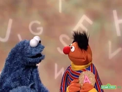 The Letter of the Day: A - Ernie Protects the Cookie