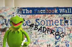 "I, Constantine, the world’s number one criminal, will be part of the Facebook Live event with the Muppets…& I wasn’t even invited! #BadFrog"