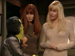 Page and Daryl Hannah on Muppets Tonight.