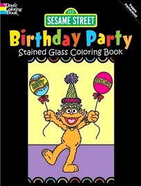 Birthday Party Stained Glass Coloring Book Dover Publications 2009