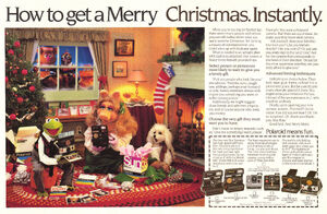 Polaroid magazine ad Christmas 1981