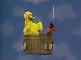 Big Bird and Maria in Episode 1459 ("I'm Flying")