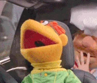 Scooter coughs up smoke in the Toyota "Gridlock" commercial