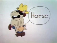 Speech Balloon: H - Horse (First: Episode 0474)