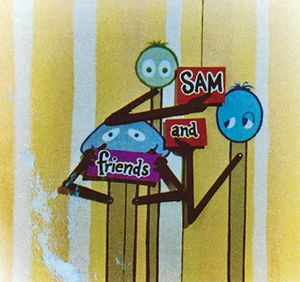 Sam and Friends title animated in color