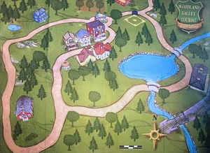 A map of Woodland Valley