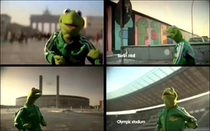 Kermit the Frog in Berlin for an Adidas ad (2006).