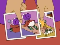 MB310-BabyNanny.png (117 KB) Nanny shows photographs of herself as a baby in "Treasure Attic"