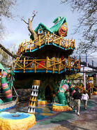 Elmo's Treehouse Trek Three-story interactive play structure