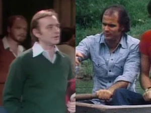 Comparison — left: Doyle-Murray in early 1979; right: actor (Bob Shaw?) in Sesame segment.