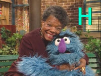 Maya Angelou and Herry Monster H-clap (First: Episode 3828)