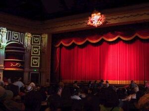 Inside the theater