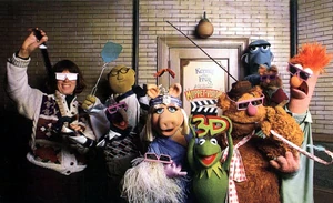 Peruggi at a photoshoot for Muppet*Vision 3D.