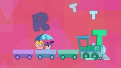 Baby Piggy presents the letter ("Q is Queen"), Disney Junior Music: Ready for Preschool video "Letters"