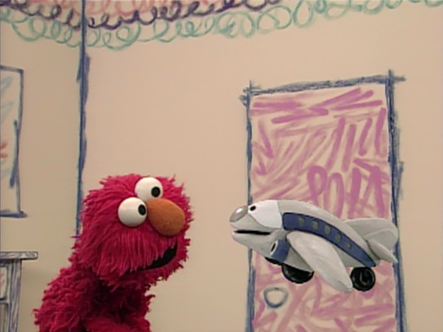 An Airplane appears in the Elmo's World "Transportation&q...