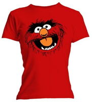 Animal character face red, men's cut