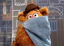 Fozzie Bear pretends he's a vampire (using a towel) to tell some vampire jokes in Hey, You're as Funny as Fozzie Bear.