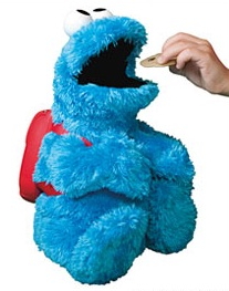 Sesame Street Count And Crunch Cookie Monster Plush