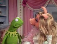 Miss Piggy with Kermit as shown in her Dressing Room