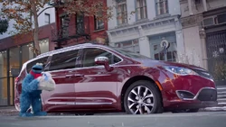 Cookie Monster in a Chrysler ad