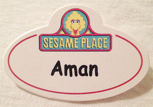 Sesameplace emplyee nametag