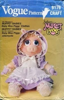 VoguePattern1984.jpg (63 KB) A Baby Piggy doll on the front cover of a 1984 issue of Vogue Patterns.