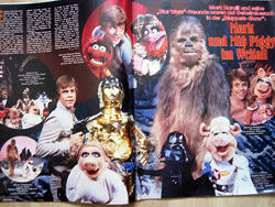 Bravo Magazine article on Mark Hamill and Miss Piggy (issue #10/1980)