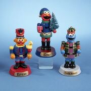 Elmo, Ernie and Cookie Monster mini-nutcrackers 4 inch SE6801S