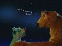 Ursa Major (also known as "the Great Bear" or "the Big Dipper") in the Bear in the Big Blue House episode "And to All a Good Night"