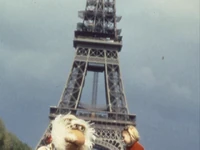 Uncle Traveling Matt at the Eiffel Tower on the French Fraggle Rock.