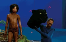 Allan Trautman and Bagheera