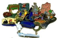 Four Park Super Jumbo Pin Collection - Disney-MGM Studios December 6, 2006 WDW