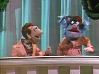 Wanda's head becomes that of Blue Frackle during "Bewitched, Bothered and Bewildered" in The Muppet Show episode 119.