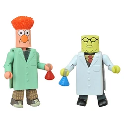 Dr. Bunsen Honeydew and Beaker with red and blue flasks