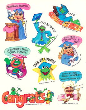 Graduation Day stickers, 1981