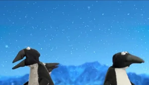 The Muppet Penguins have happy feet.